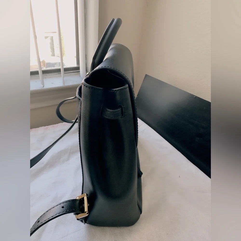 NWT Michael Kors Rivington Medium Leather Backpack in Black - Picture 4 of 16